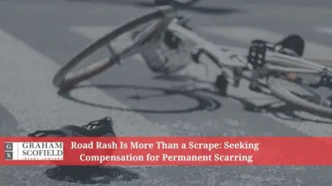 Seeking compensation for permanent scarring from road rash.