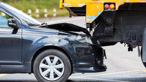 accident with a truck