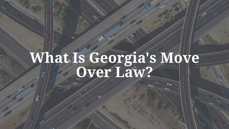 What is Georgia's Move Over Law?