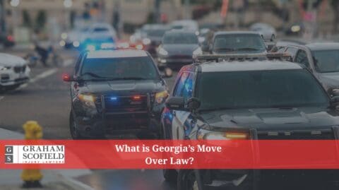 Cars moving over for stopped emergency vehicles in Georgia
