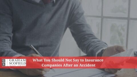 What not to say to the insurance companies after an accident.
